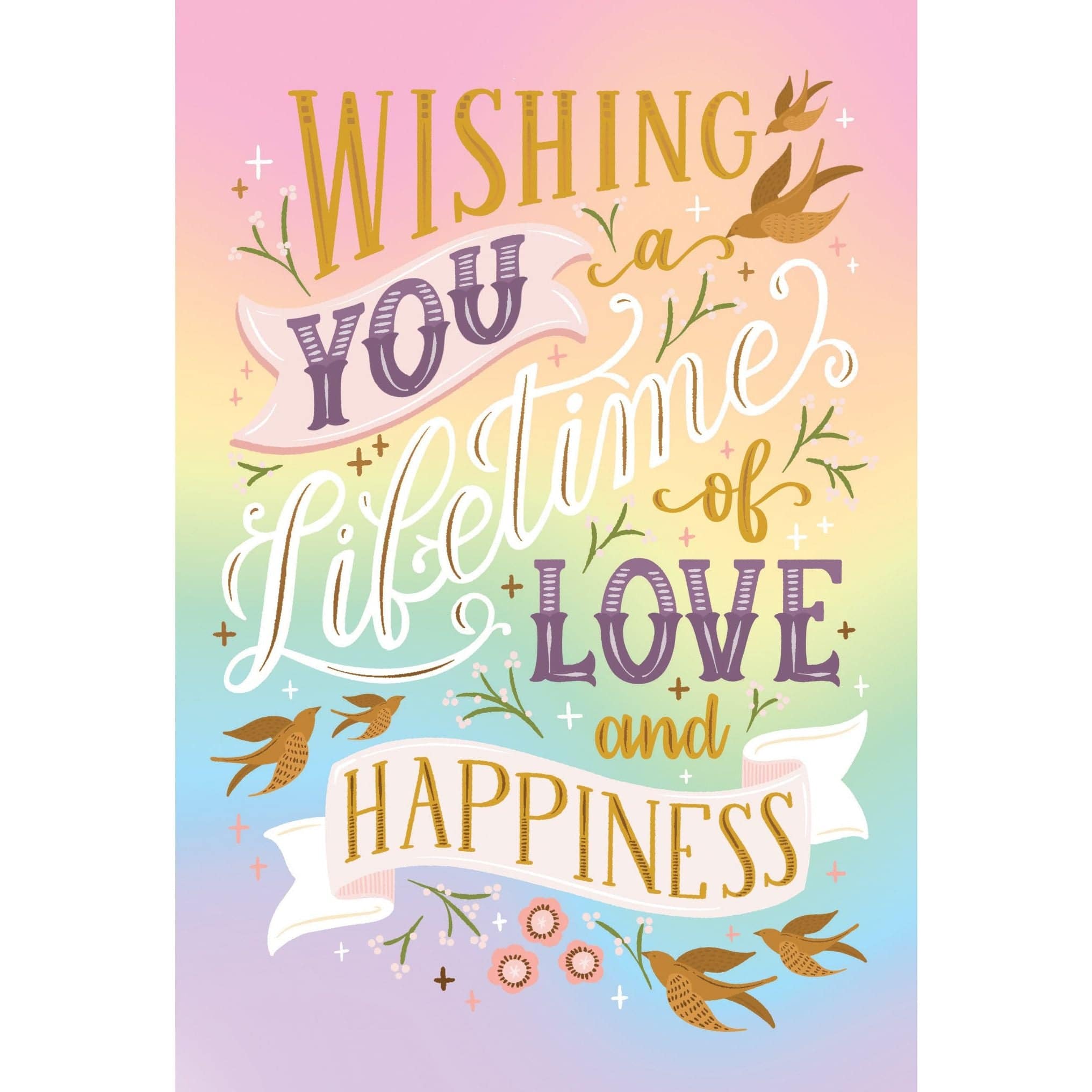 Pictura Lifetime Of Love Wedding Card featuring elegant floral design, perfect for celebrating special wedding occasions.